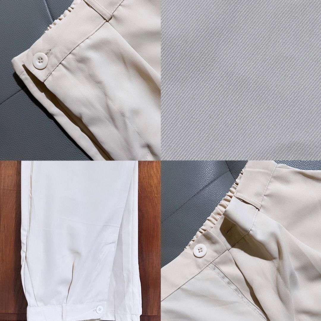 Plus Size Trouser Pants | 3XL | Unused (Category: Other Bottoms) located in Lucena. Submitted by the.hidden.closet (Listing ID 1463983741, Image 3). Description: DECLUTTERING SALE ✨ • Unused / never worn • Lightweight and comfortable fabric • Relaxed trouser fit • Color: Beige / Apricot Beige • Size on tag: 3XL • Leg length: 40.2” • Waist: Best fit 34–36” can fit 32–38” • Hips: 47.3” • Thigh: 26.7” • Easy to style for both casual and dressed-up l