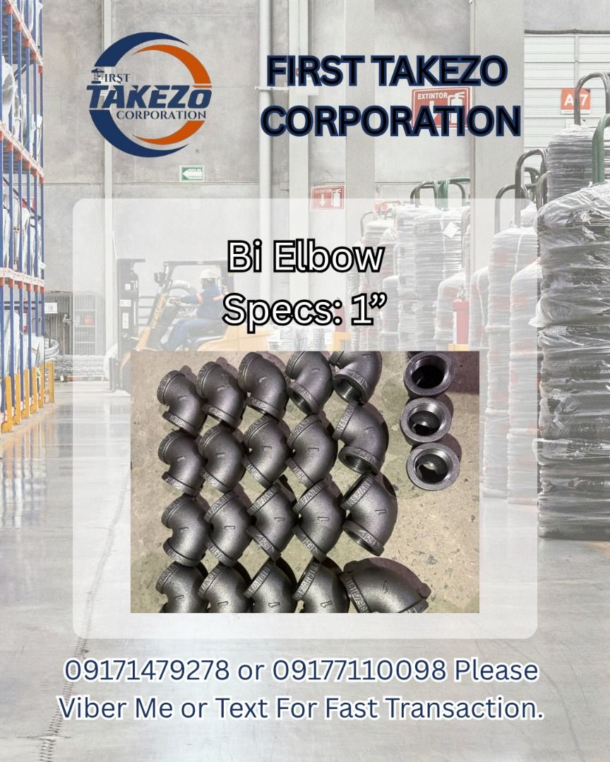 Bi Elbow Specs: 1” (Category: Home Improvement Tools & Accessories) located in Manila. Submitted by 09171479278_elsie. (Listing ID 1463962364, Image 1). Description: Bi Elbow Specs: 1”.