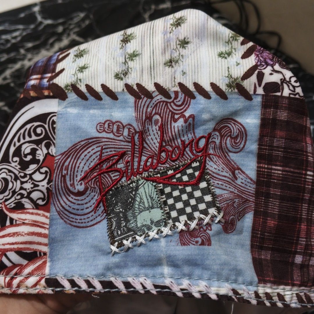 Billabong Patchwork Board Shorts Size 33 (Category: Swim Trunks & Board Shorts) located in Manila. Submitted by flexin_fits (Listing ID 1463940675, Image 2). Description: - Cool patchwork design with mixed patterns and colors - Billabong brand - Comfortable drawstring waist - Size 33 - Made in China - 100% polyester material.