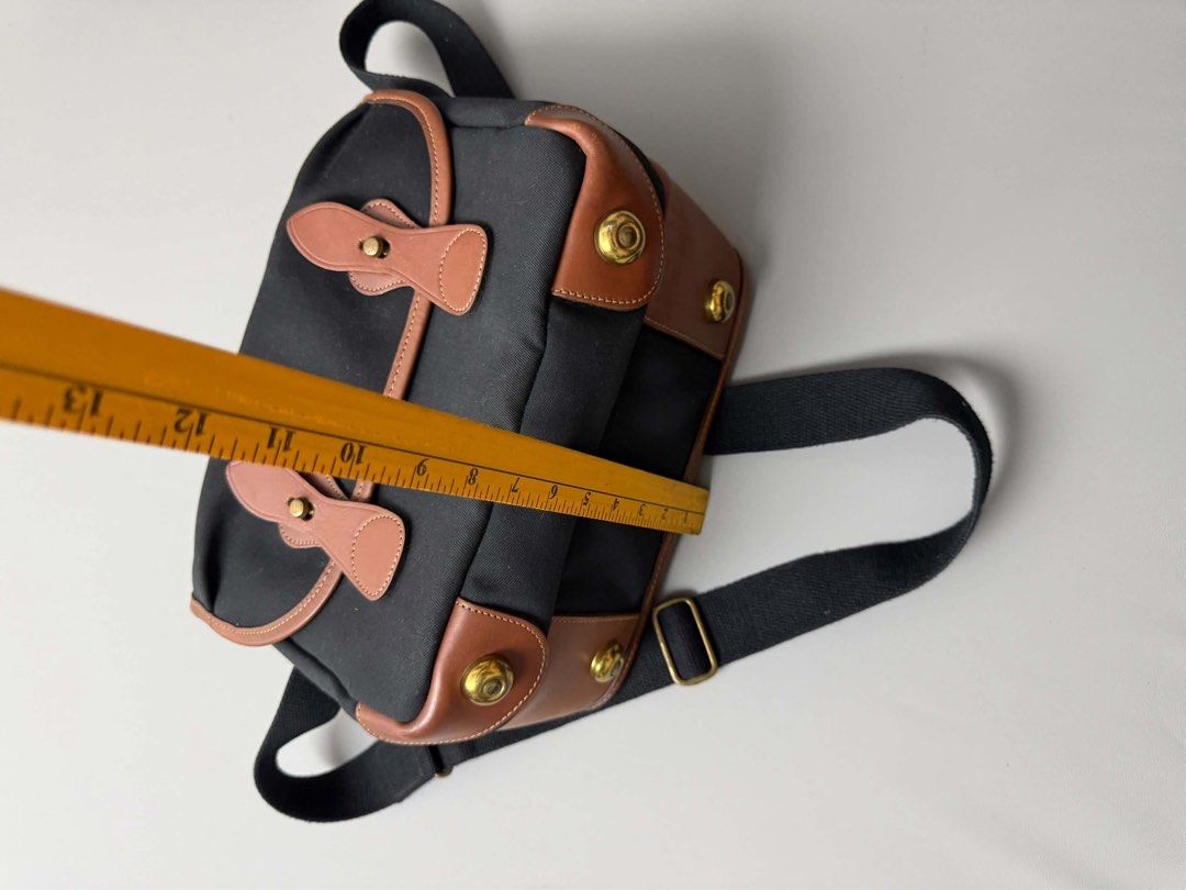 BILLINGHAM L2 CAMERA BAG (Category: Cross-body Bags) located in Guagua. Submitted by sweetboyy (Listing ID 1464052331, Image 3). Description: BILLINGHAM L2 CAMERA BAG BLACK CANVAS WITH TAN LEATHER TRIM.