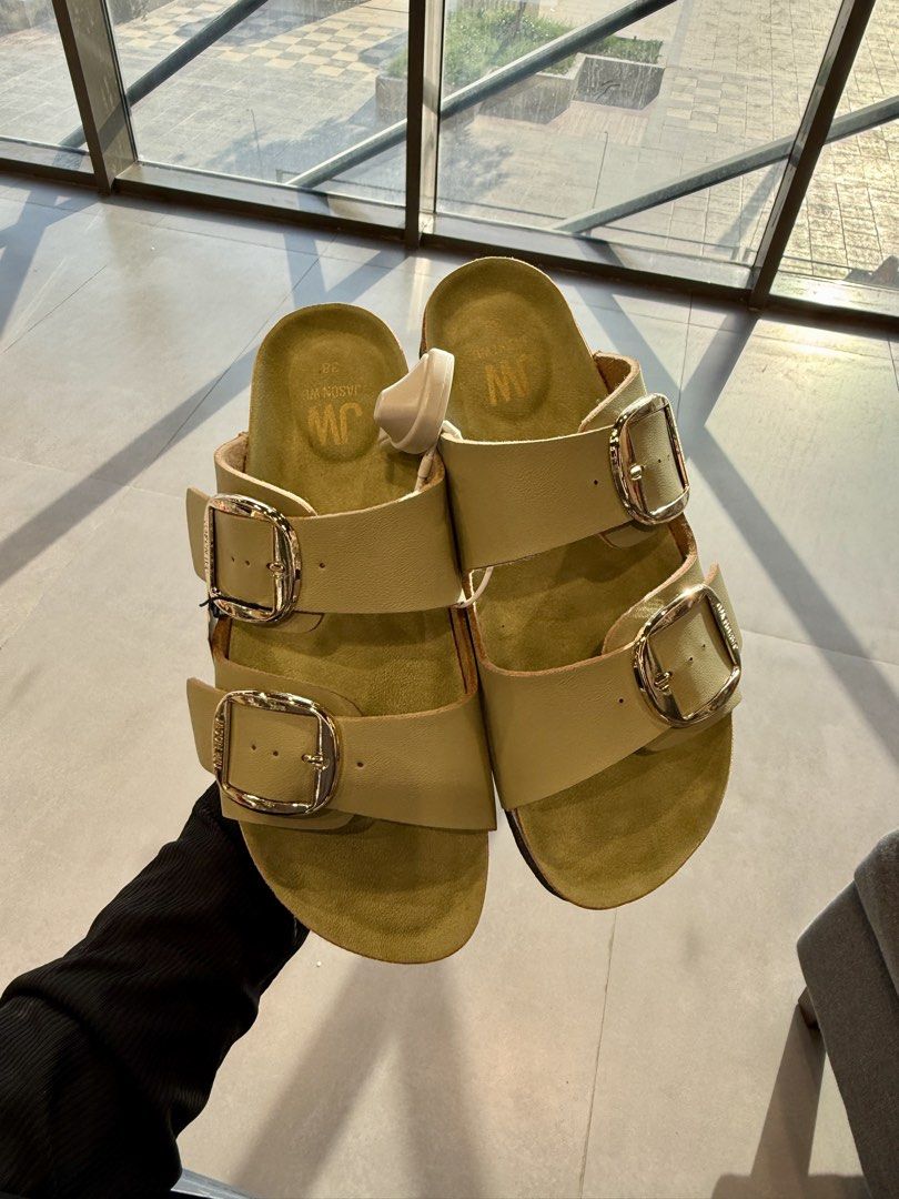 Birkenstyle sandals (Category: Flats & Sandals) located in Quezon City. Submitted by belovedpreloved11 (Listing ID 1464049315, Image 2). Description: Jason Wu brand Available color: burgundy, black, tan taupe, brown, sage Size 35-41.