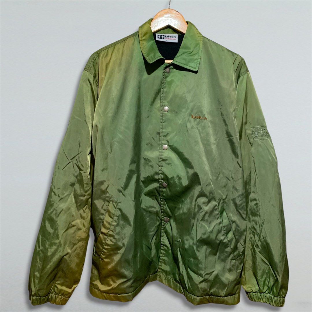 BITCH SKATEBOARDING COACH JACKET (Category: Coats, Jackets and Outerwear) located in Taguig. Submitted by thrift_langsheesh (Listing ID 1463952954, Image 1). Description: -FOR SALE- VINTAGE BITCH SKATEBOARDING COACH JACKET Size:Large Dimes:24x29 Issue:Discoloration(Bumagay naman) Condition: Very Good DM📩.