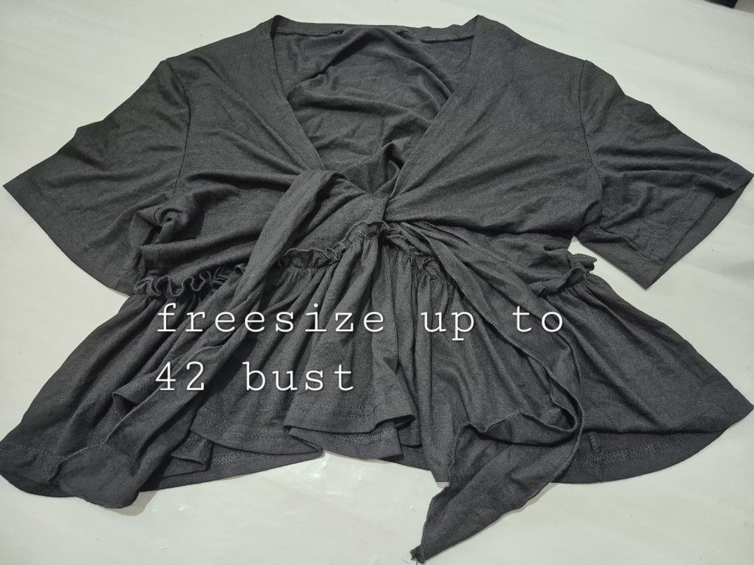 Black Striped Layered Top Set plus size (Category: Blouses) located in Calamba. Submitted by bb.lace (Listing ID 1463991273, Image 2). Description: sando top has loose stitchings.