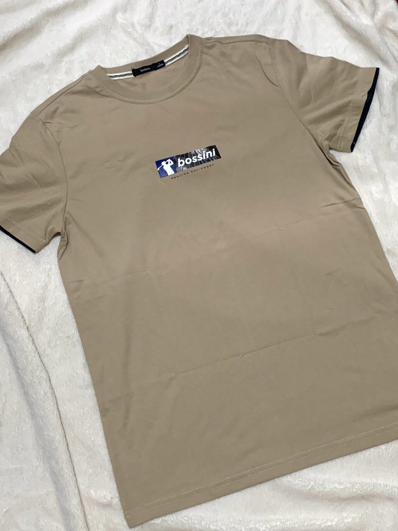 Bossini Tan Tshirt (Category: Tshirts & Polo Shirts ) located in Bacoor. Submitted by justinecb (Listing ID 1464081684, Image 1). Description: Bossini brand Large on tag fit M to L Unisex .