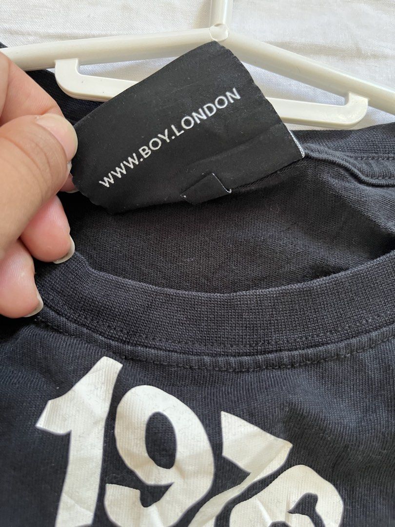 Boy london shirt (Category: Coats, Jackets and Outerwear) located in Malolos. Submitted by rmx.essential (Listing ID 1463944424, Image 3). Description: Dimes 24x30 Complete tags Heavy cotton Payment first via gcash Lalamove delivery.