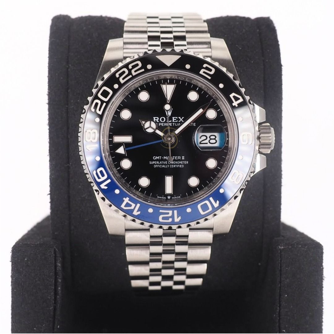 Brand New Sep 2026 Rolex GMT Master II Batgirl Jubilee 126710BLNR GA1529 (Category: Watches) located in Singapore. Submitted by galacticwatch.sg (Listing ID 1463974645, Image 1). Description: Brand New Sep 2026 Rolex GMT Master II Batgirl Jubilee 126710BLNR GA1529 Brand: Rolex Model: 126710BLNR Dial: Black Case Diameter: 40mm Original Box: Yes Original Cert: Yes Dated: Sep 2026 Warranty: 5 years warranty upon Original Date of purchase Remarks: Fu