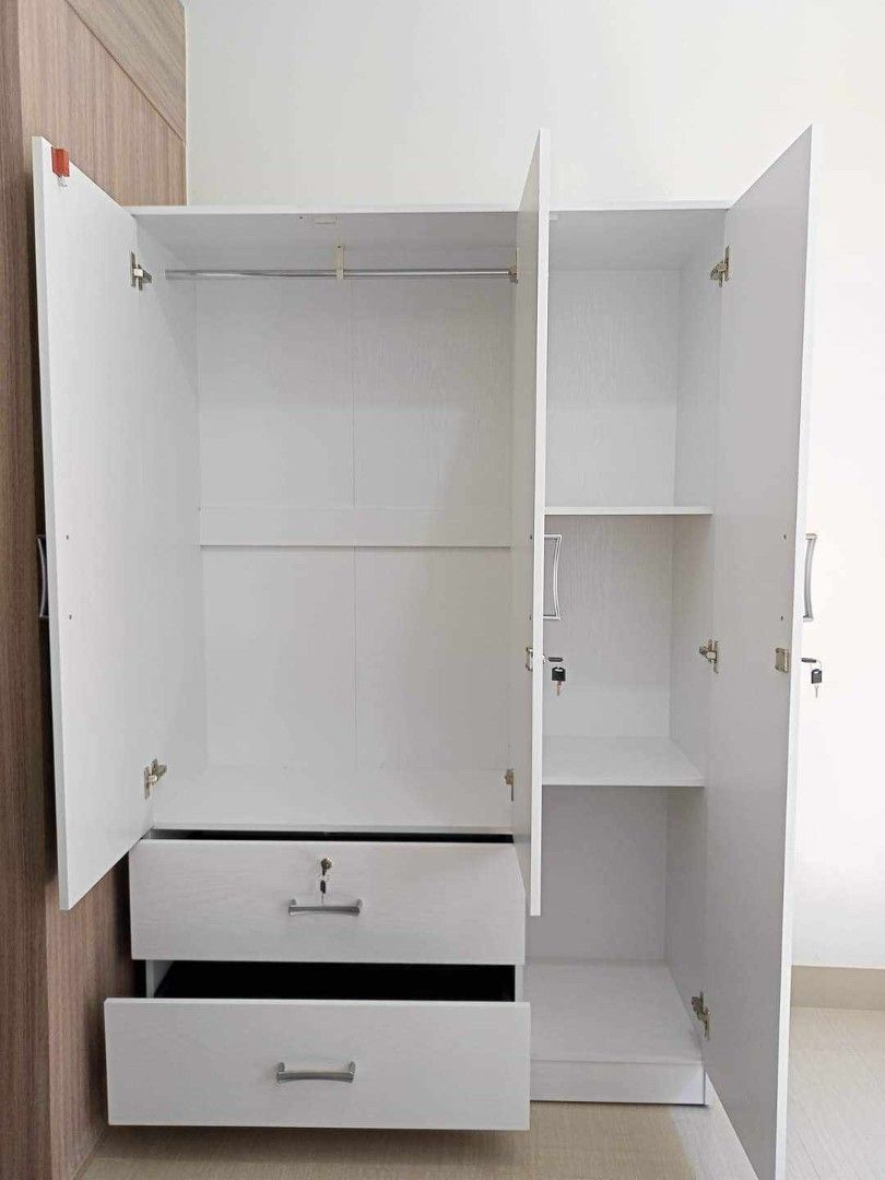 Brand new Wardrobe 3 Doors Cabinet (Category: Shelves, Cabinets & Racks) located in Manila. Submitted by morallosmariel2 (Listing ID 1463961219, Image 3). Description: ▪︎ Now Available Stock ▪︎ Brand new Item ▪︎ Ready To Deliver ▪︎ free Assemble / Installation ▪︎ On Hand / On Hand ▪︎ G cash Payment ▪︎ Bank transfer 097******2 / 094******4.