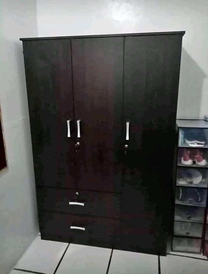Brand new Wardrobe 3 Doors Cabinet (Category: Shelves, Cabinets & Racks) located in Manila. Submitted by morallosmariel2 (Listing ID 1463961219, Image 2). Description: ▪︎ Now Available Stock ▪︎ Brand new Item ▪︎ Ready To Deliver ▪︎ free Assemble / Installation ▪︎ On Hand / On Hand ▪︎ G cash Payment ▪︎ Bank transfer 097******2 / 094******4.