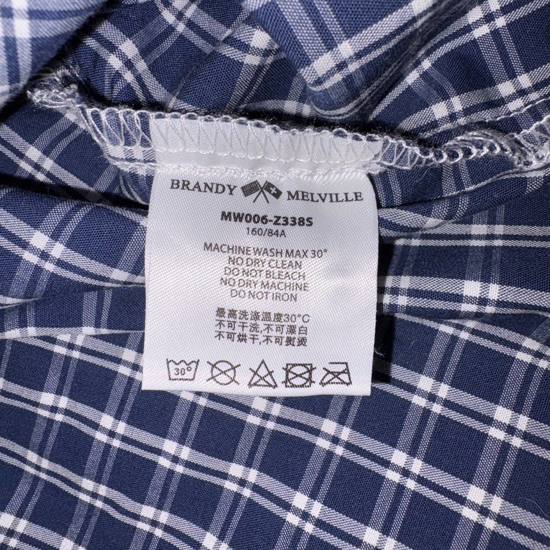 Brandy Melville Blue Plaid Tiffany Top (Category: Sleeveless) located in Cavite. Submitted by yema.cake (Listing ID 1464046451, Image 3). Description: CAN SWAP WITH THE TIFFANY TOP IN A DIFFERENT COLORWAY (see last photo) RFS: decluttering MOP: gcash MOD: j&t strictly no returns/refund policy 🏷️ - motel rocks - uniqlo - hollister - princess polly - bershka - stradivarius - zara - cotton on - h&m / hnm - gingham.
