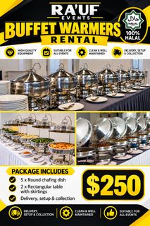 Tables, Chairs, Fans, Lighting Air Coolers, Halal Buffet Warmers, Water Dispenser  ,portable Toilets And Sink ..etc 收藏品 3