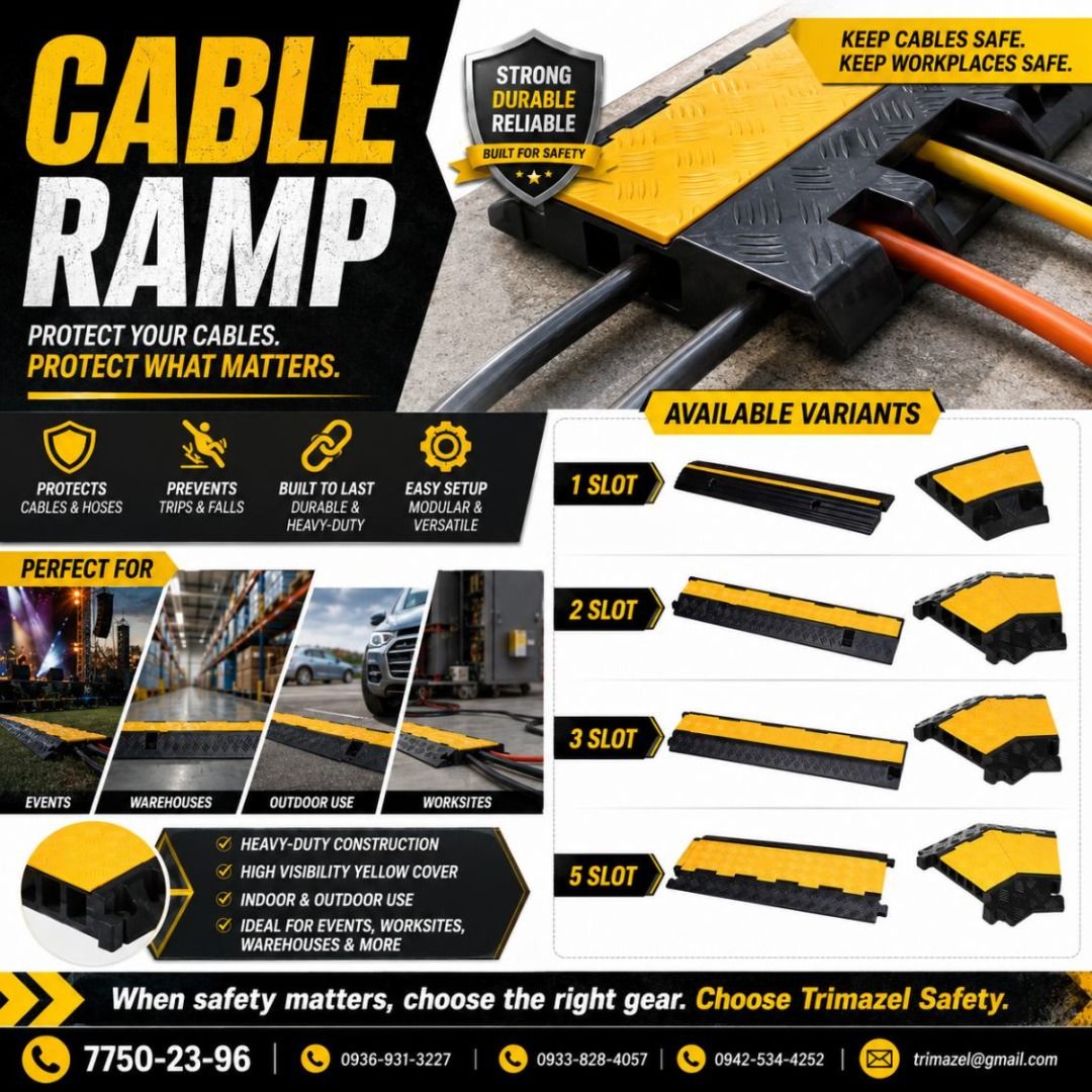 cable ramp (Category: Looking For) located in Quezon City. Submitted by irishbayaban20 (Listing ID 1463979563, Image 1). Description: ✅ Guaranteed lowest price ✅ Quality products ✅ 100% LEGIT TRUSTED SUPPLIER! ✅ With Complete Legal Documents ✅ BIR Registered We Supply All Kinds Of PPE Supplies, Raincoat, Hard Hat, Cooler Box, Plastic Trash Bin, Road Barriers, Kayak Boats, Crystal Kayak, Traffic Cone, T-Bollards & All Kinds Of Safety Shoes. Open F