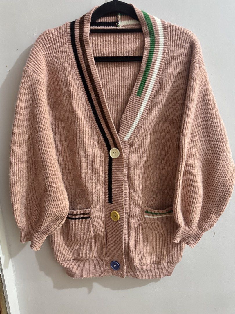 cardigan featuring front pocket striped trim (Category: Others Tops) located in Manila. Submitted by peppaa.834 (Listing ID 1463987728, Image 1). Description: .
