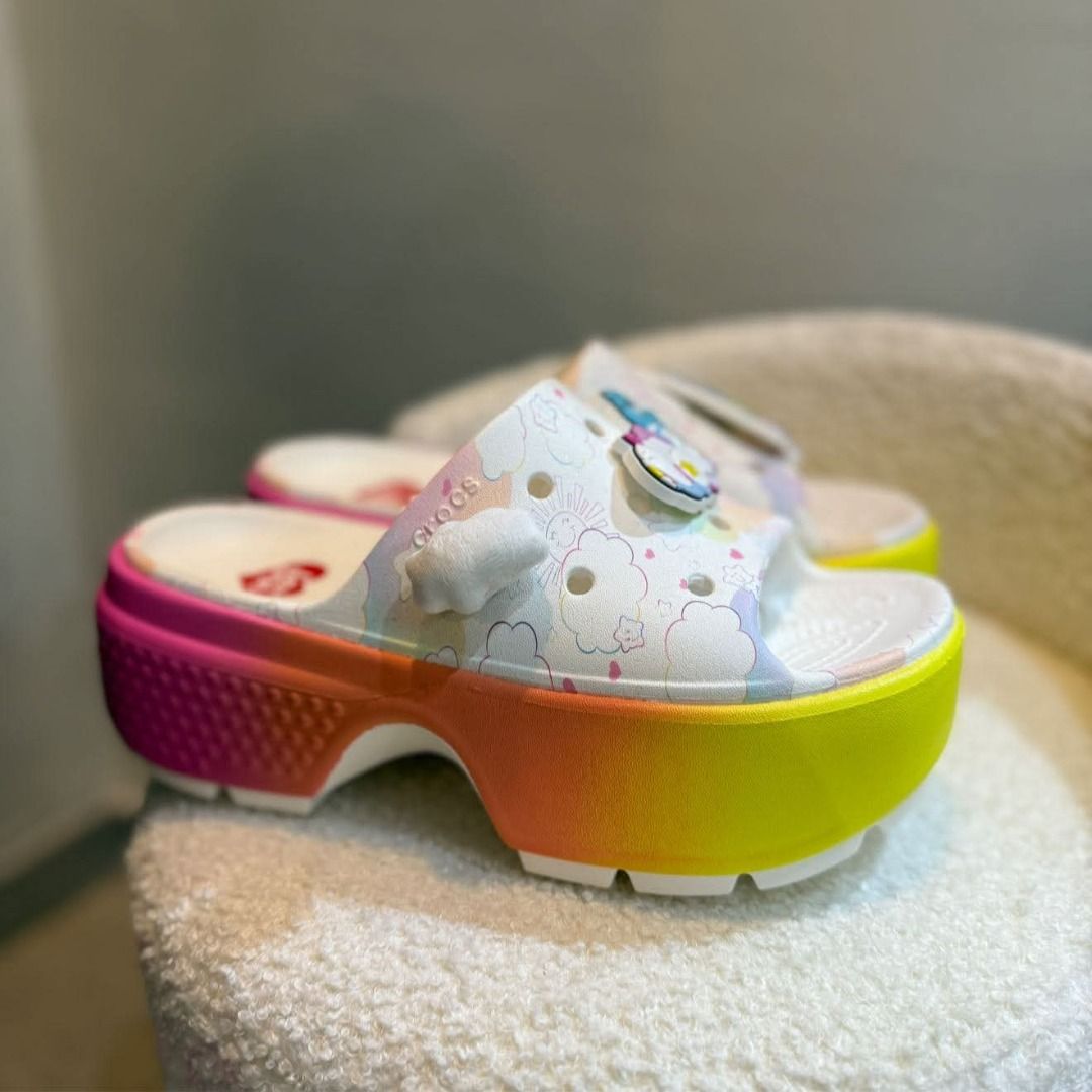 Carebears - Stomp Slides (Category: Wedges) located in Rizal. Submitted by hiraya16 (Listing ID 1464117128, Image 2). Description: Available Onhand ready to ship Other Sizes available? DM ✉️ J&T - Lalamove - LBC.