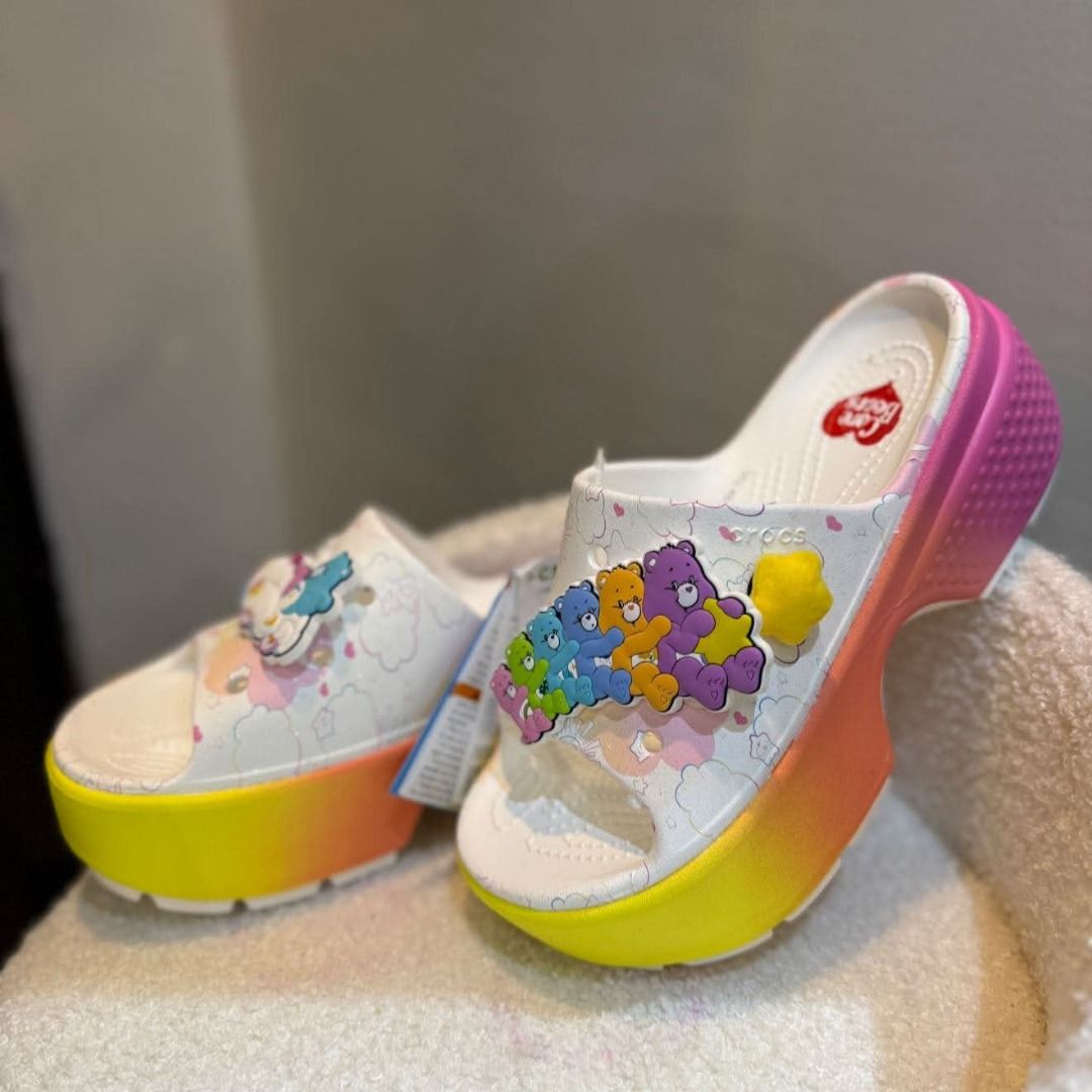 Carebears - Stomp Slides (Category: Wedges) located in Rizal. Submitted by hiraya16 (Listing ID 1464117128, Image 1). Description: Available Onhand ready to ship Other Sizes available? DM ✉️ J&T - Lalamove - LBC.