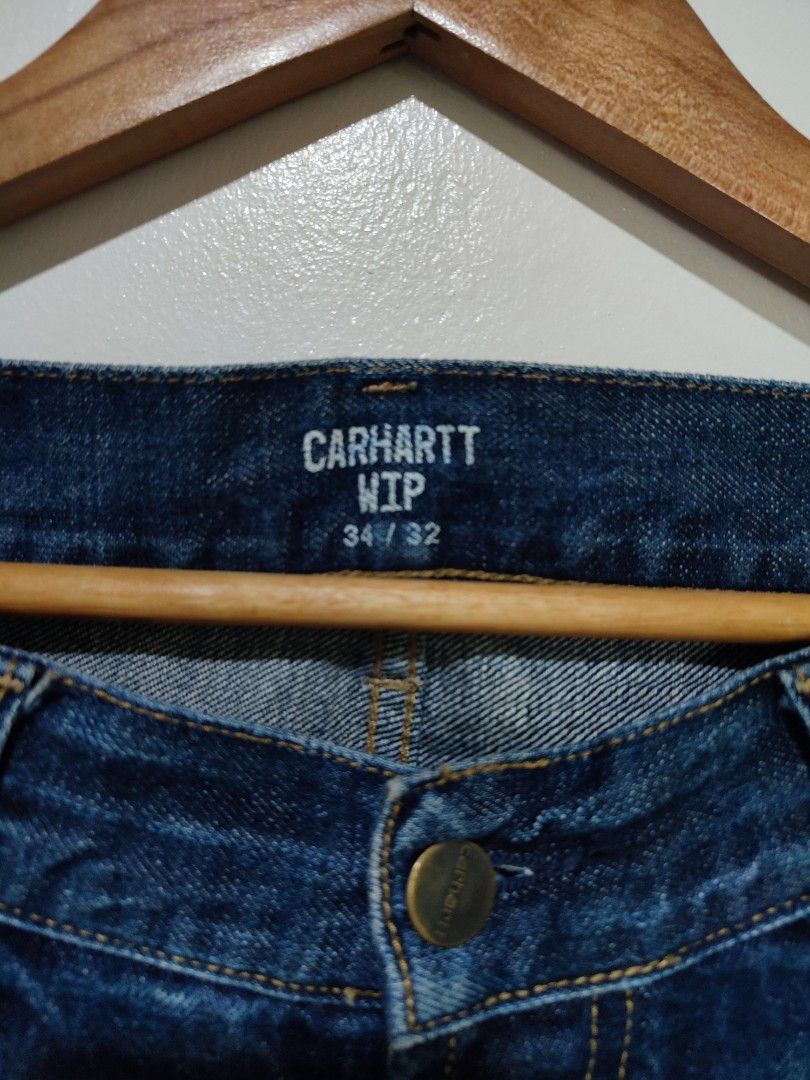 Carhartt WIP Texas Pants (Category: Jeans) located in Mangaldan. Submitted by thrift.mo.ba (Listing ID 1463969121, Image 3). Description: Carhartt WIP Texas Pants waist: 34 length: 41 leg opening: 8.