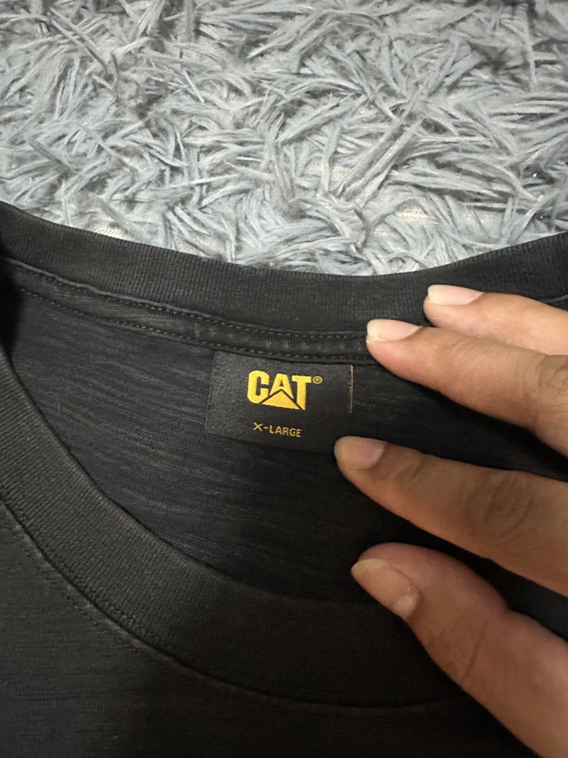 CAT Caterpillar Heavy Duty Outfit (Category: Tshirts & Polo Shirts ) located in Manila. Submitted by ceeventures (Listing ID 1464005207, Image 2). Description: Caterpillar (XL on tag) Dimes: 22x28 Color rate: 10/10 Issue: No issue Price: 250 + SF.