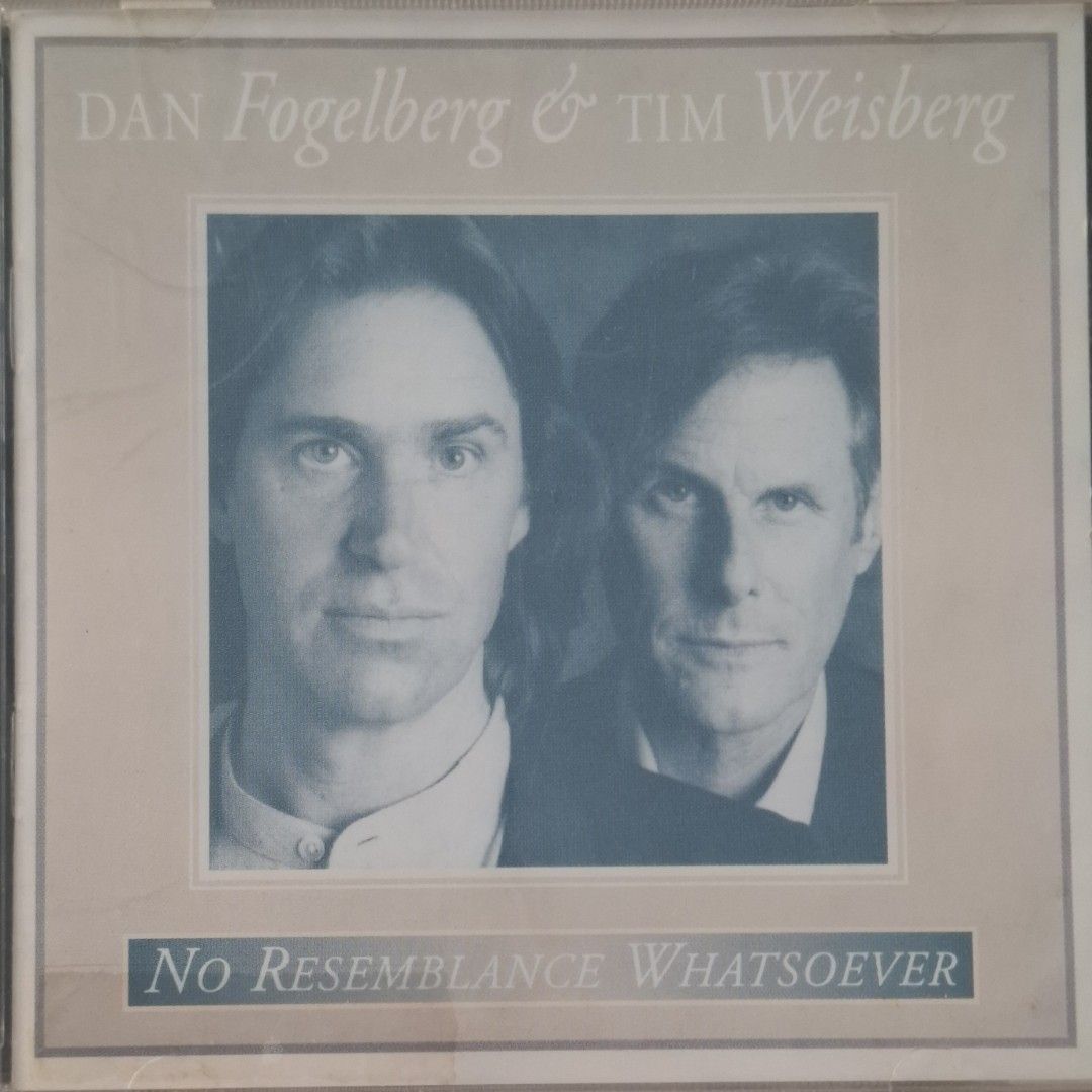 (CD) Dan Fogelberg & Tim Weisberg: No Resemblance Whatsoever (Category: CDs & DVDs) located in Makati City. Submitted by decluttermp (Listing ID 1463968639, Image 1). Description: - Dan Fogelberg & Tim Weisberg collaboration rare CD album - Includes 10 tracks: County Clare, Forever Jung, Todos Santos, Sunlight, Isle Au Haut, The Face Of Love, Songbird, Is This Magic, Stasia, and Windward - Made in USA - With plastic sleeve.