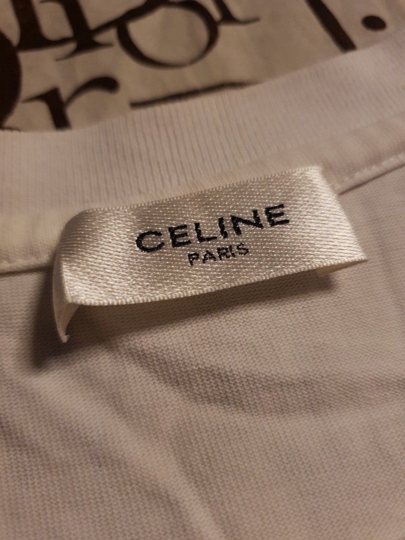 Celine box logo (Category: Shirts) located in San Fernando. Submitted by retro.district. (Listing ID 1463977966, Image 3). Description: - Celine box logo - Size: XL (Women's) - Condition: Excellent - no issue.