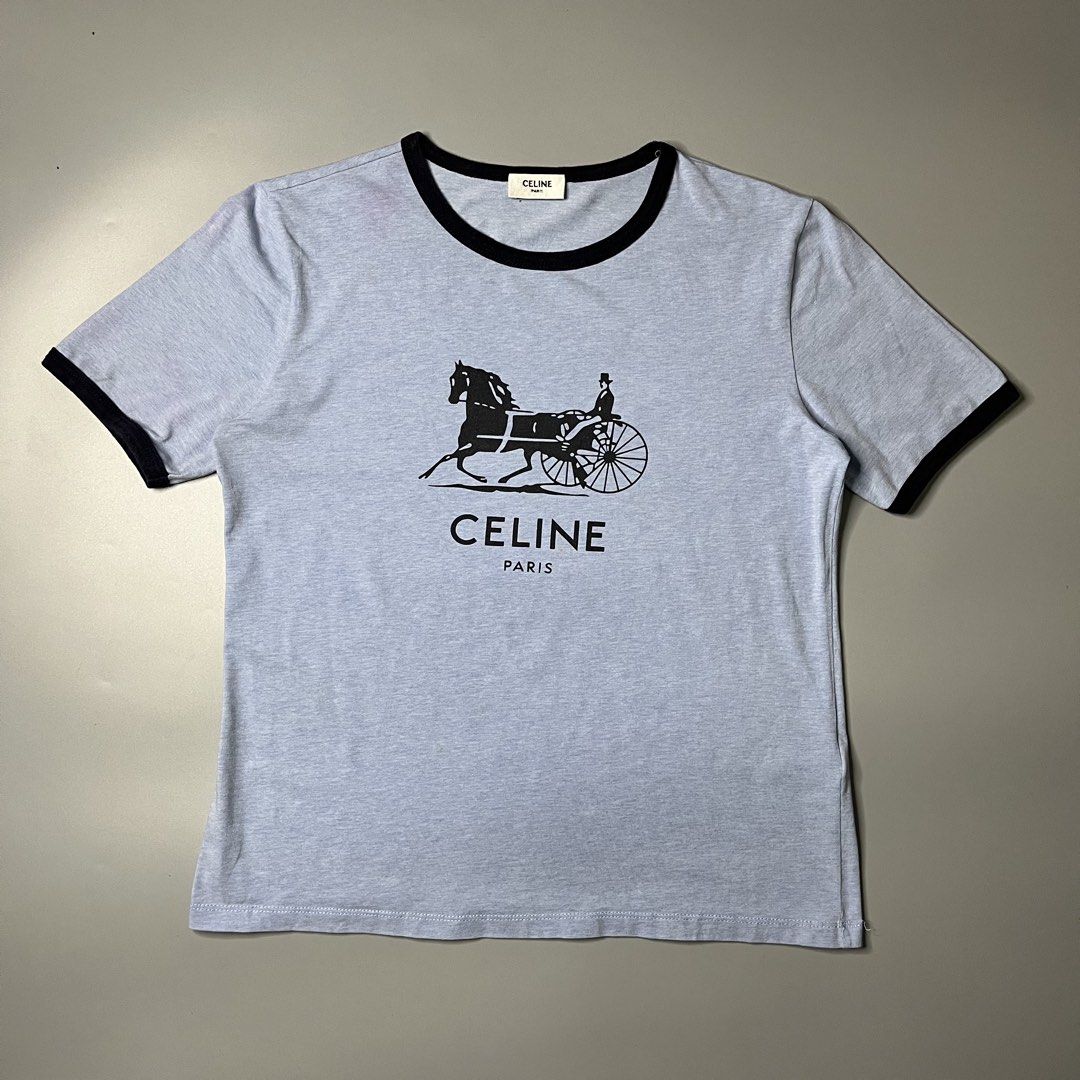 CELINE PARIS (Category: Shirts) located in Manila. Submitted by aaaaaahhhhhh (Listing ID 1464092758, Image 1). Description: Small 18W 23L Excellent Lalamove or J&t Express + Shipping fee.