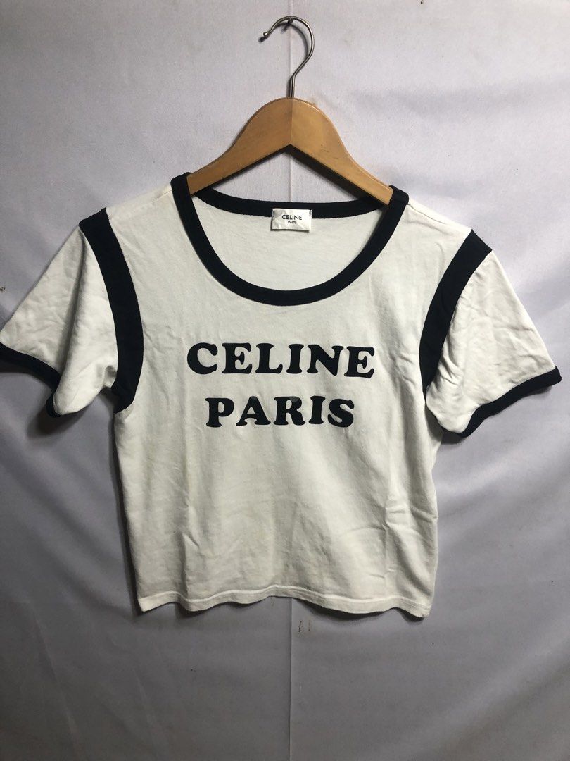 Celine tee (Category: Shirts) located in Cagayan de Oro. Submitted by kennymiiiiii (Listing ID 1464073959, Image 1). Description: 18*20 Yellow stain Need wash C62.
