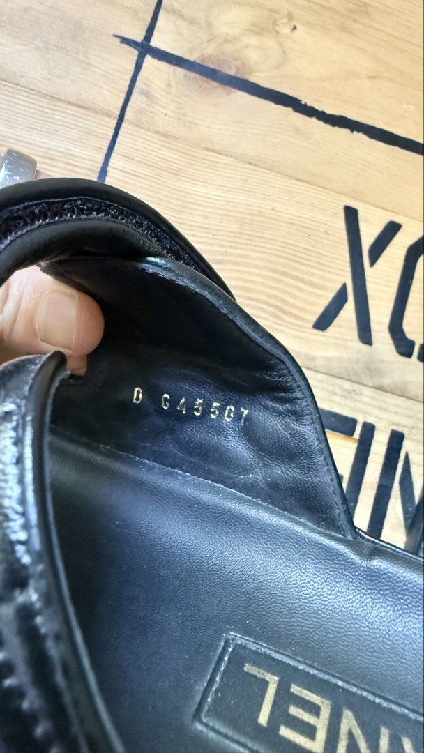 Chanel Sandals (Category: Flats & Sandals) located in Lapu Lapu. Submitted by prelovedstuffshop (Listing ID 1463986657, Image 2). Description: 100% Authentic Comes with dustbags RFS - funding a bag.