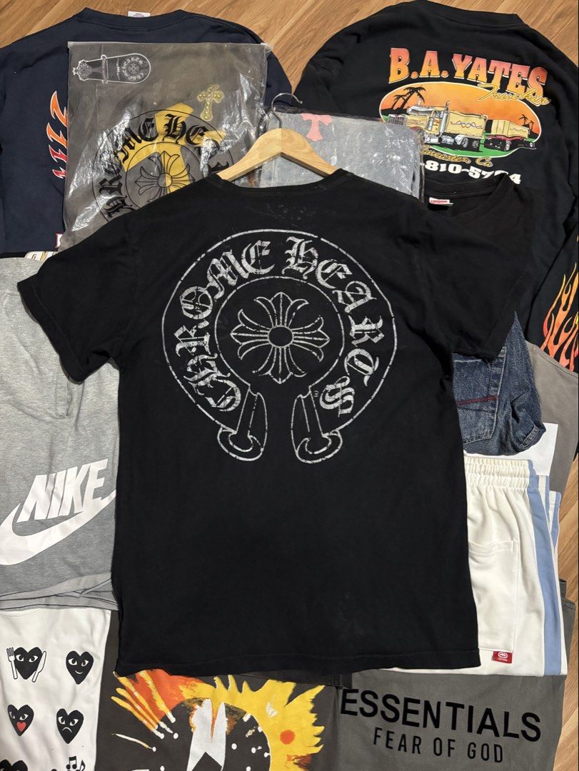 CHROME HEARTS (Category: Tshirts & Polo Shirts ) located in San Jose. Submitted by jerown (Listing ID 1462911031, Image 1). Description: •L29 x W22 • COLOR RATE 9/10 or better •GOOD CONDITION •ISSUE LAST PICTURE .