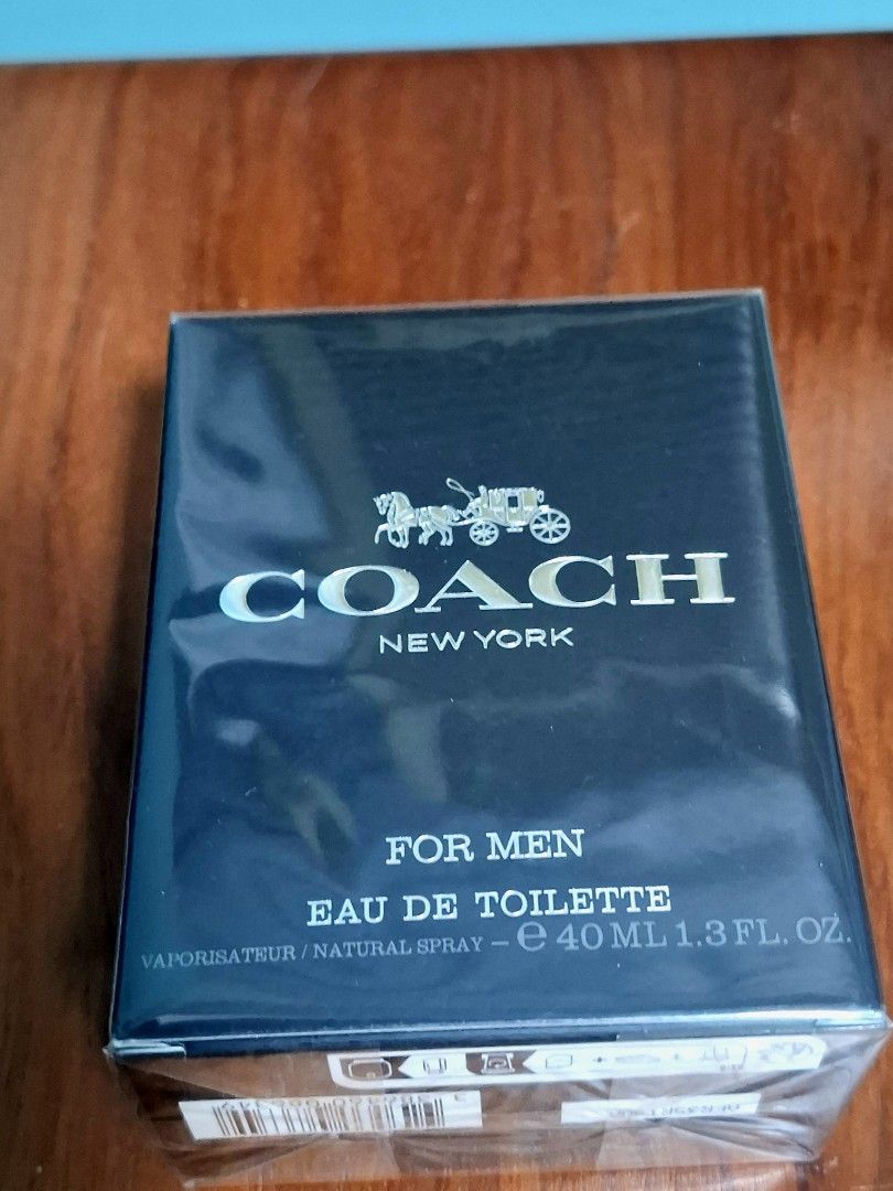Coach Eau De Toilette 40ml Perfume (Category: Fragrance & Deodorants) located in Quezon City. Submitted by ejo23 (Listing ID 1463995901, Image 1). Description: Coach Eau De Toilette - 40ml bottle - Authentic - Brand new, sealed in original packaging -Profile: "A bold, charismatic aromatic-amber scent with fresh bergamot, geranium, and Saffiano leather undertones.".
