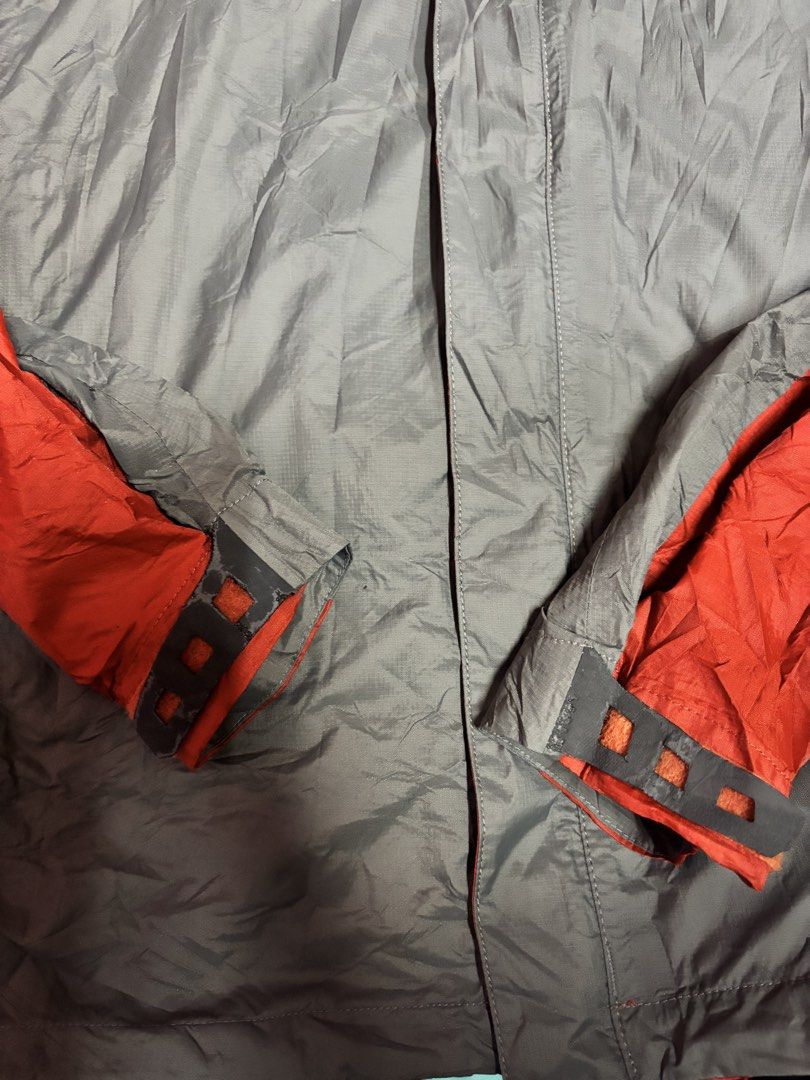 Columbia Titanium Waterproof Hooded Jacket (Category: Coats, Jackets and Outerwear) located in Baguio. Submitted by gab_thrift (Listing ID 1464031543, Image 2). Description: - Columbia Titanium Jacket - Red and Grey Colorway - Hooded Design - Waterproof Material - Ideal for Outdoor Activities - Adjustable Cuffs - Multiple Pockets - Lightweight and Packable 25x29 Nonissue .