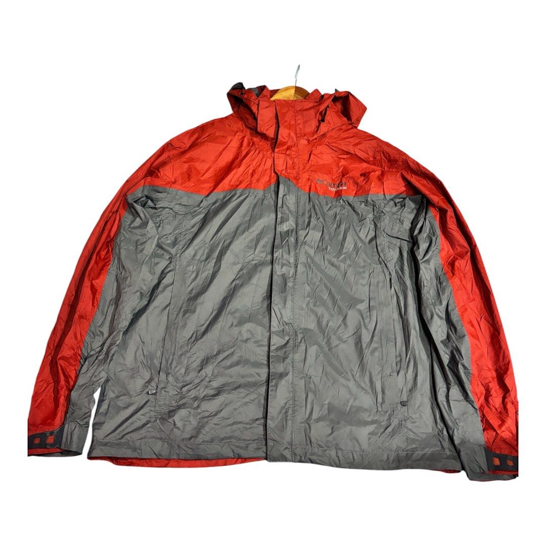 Columbia Titanium Waterproof Hooded Jacket (Category: Coats, Jackets and Outerwear) located in Baguio. Submitted by gab_thrift (Listing ID 1464031543, Image 1). Description: - Columbia Titanium Jacket - Red and Grey Colorway - Hooded Design - Waterproof Material - Ideal for Outdoor Activities - Adjustable Cuffs - Multiple Pockets - Lightweight and Packable 25x29 Nonissue .