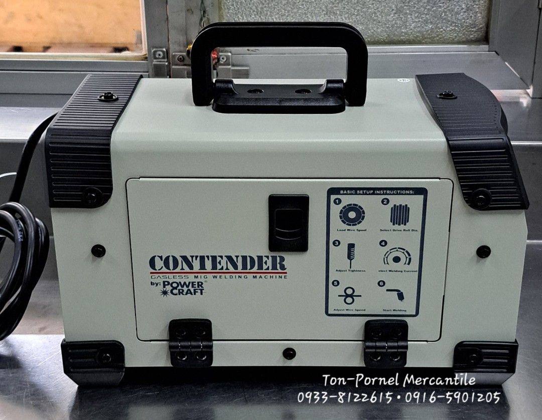CONTENDER MIG WELDING MACHINE (Category: Construction Tools & Equipment) located in Manila. Submitted by tonpornel (Listing ID 1463999053, Image 3). Description: CONTENDER Mig welding Machine Ton-Pornel Mercantile • We supply Powertools, Hardware tools, Plumbing, Paints, Electrical and Construction materials • We offer Paint Mixing and Powertools Repair Visit us: 38 Marcos Highway Mayamot, Antipolo City https://maps.google.com/?cid=13842300757598