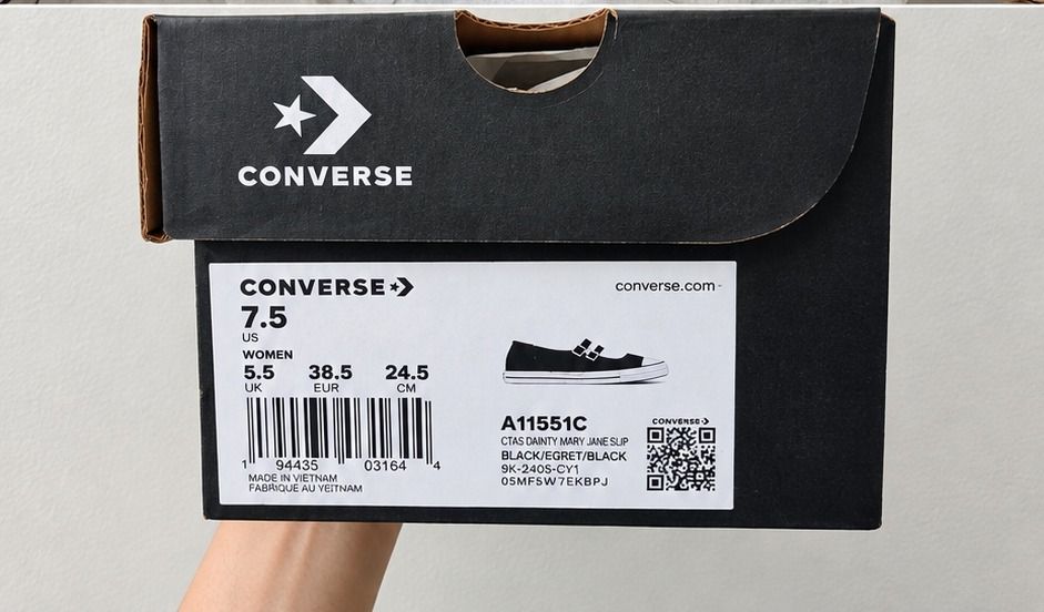 Converse Chuck Taylor Dainty Mary Jane (Category: Sneakers) located in Cabanatuan. Submitted by reikadeclutter (Listing ID 1464059955, Image 3). Description: Brand New Never worn (just took a photo for posting) US 7.5 or 24.5cm.