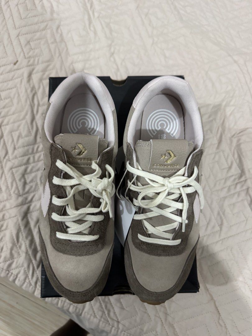 Converse Omega Trainer Ox size 9.5us (Category: Sneakers) located in Las Pinas. Submitted by joneldizon (Listing ID 1464038437, Image 2). Description: - Authentic Converse Chuck 70s - Stylish Grey and Beige colorway - Premium Suede and Canvas construction - Iconic side star logo - Includes original box - Ideal for casual and everyday wear Color: vintage shy flamingo Size: 9.5us mens Price: 2.3k below srp 4795 Rfs: declutter Location: Las Pinas Ci