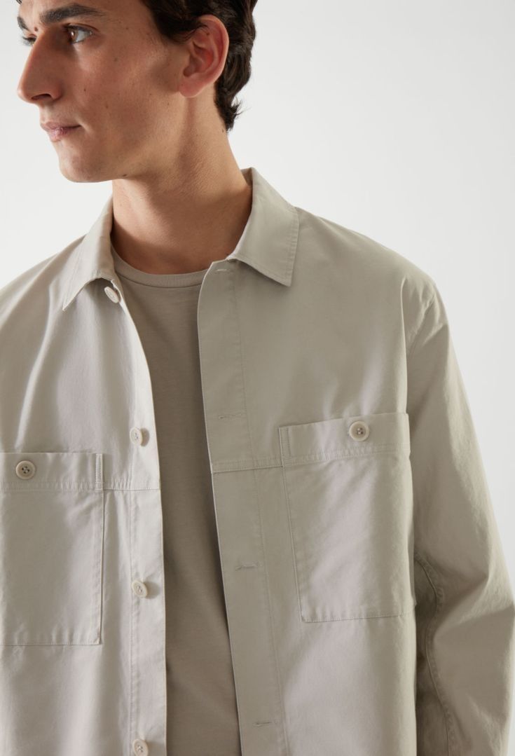 COS Relaxed Fit Utility Overshirt Jacket (Category: Coats, Jackets and Outerwear) located in Pasig City. Submitted by hustlexcurate (Listing ID 1463991822, Image 2). Description: COS Relaxed Fit Utility Overshirt Jacket Size MEDIUM on tag fits LARGE Dimensions: 22X28.