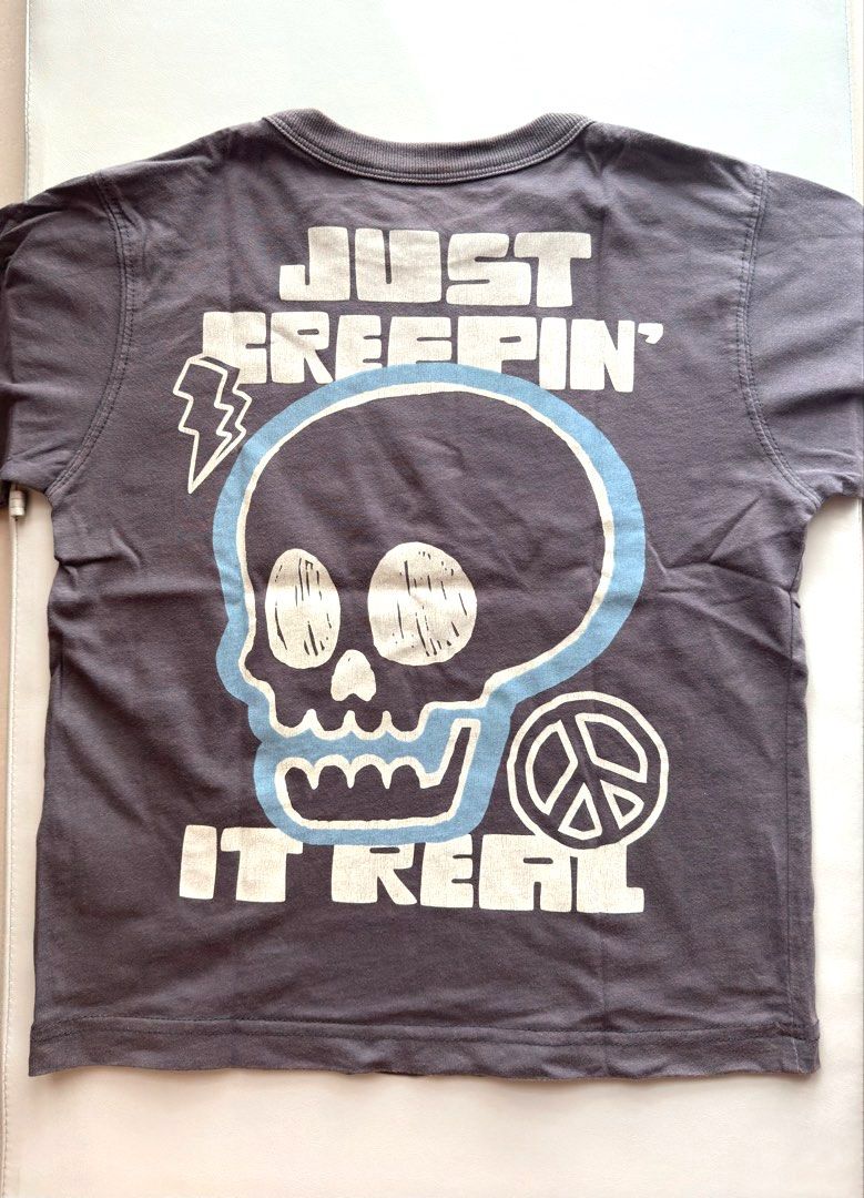 Cotton On Kids Graphic Tee (Category: Babies & Kids Fashion) located in San Juan City. Submitted by aaabow (Listing ID 1463981757, Image 3). Description: Size 6 (for 6-7 yo), “Just Creepin’ It Real”.
