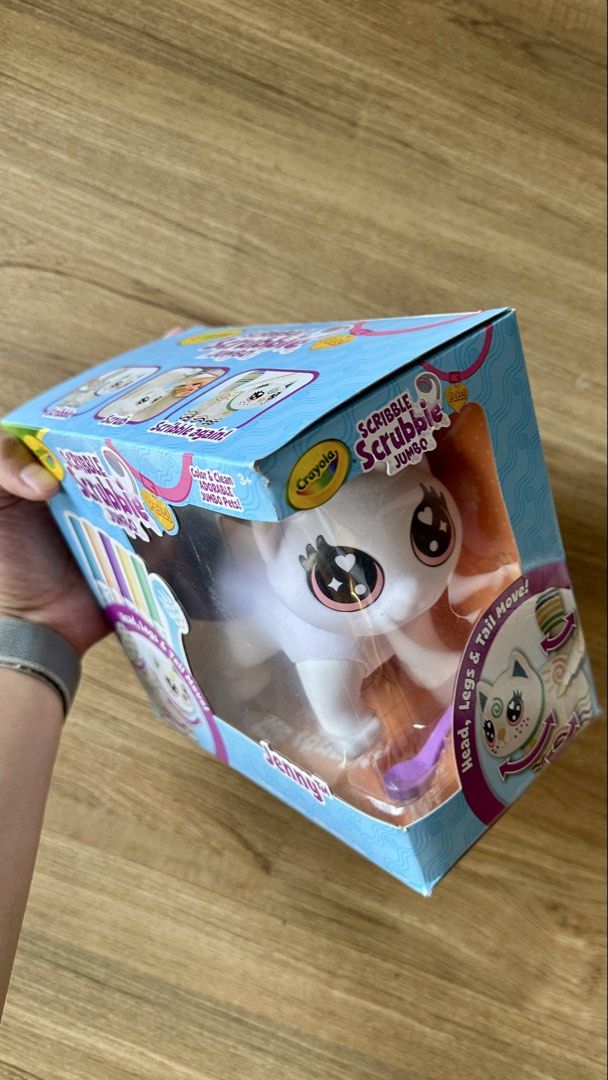 Crayola Scribble Scrubbie Jumbo (Category: Interactive Toys) located in Pasig City. Submitted by patchig (Listing ID 1463988951, Image 2). Description: BRAND NEW: Crayola Scribble Scrubbie Jumbo - Pet named Jenny - Includes the Scrubbie Pet, 5 washable markers and 1 brush - Movable head, legs, and tail for interactive play - Scribble, Scrub in the Tub then Scribble again! RFS: Given as a gift but my daughter already has one..
