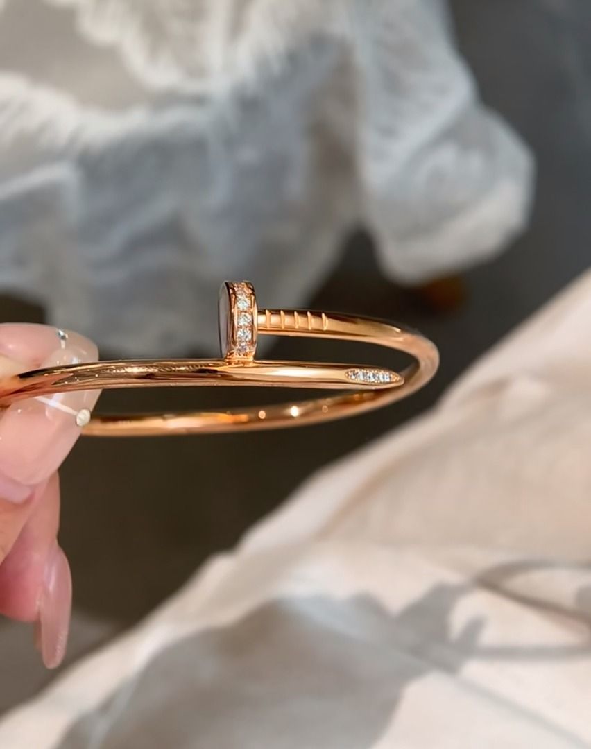 ctr nail bangle with dia 18k gold plated (Category: Bracelets) located in Quezon City. Submitted by lux.finds (Listing ID 1463968499, Image 2). Description: .