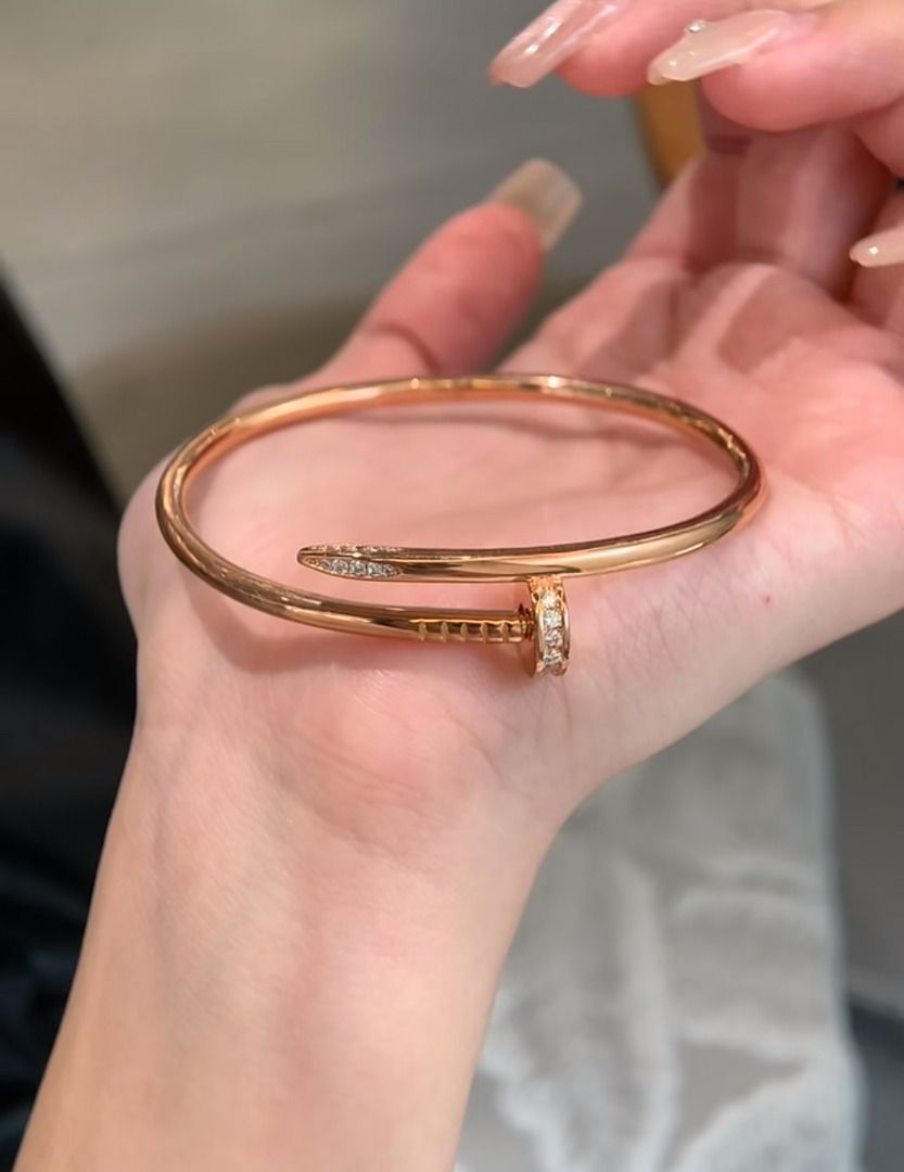 ctr nail bangle with dia 18k gold plated (Category: Bracelets) located in Quezon City. Submitted by lux.finds (Listing ID 1463968499, Image 1). Description: .