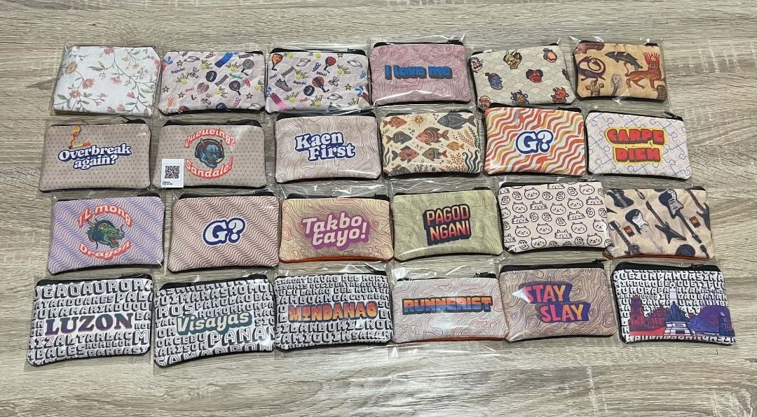 Custom Print Canvas (Category: Art & Prints) located in Pasig City. Submitted by alleventssouvenirshop_24 (Listing ID 1464094552, Image 1). Description: ~5x7 Customized Pattern Canvas Coin Purse Php70.00 for complex details, 3 for Php200.00, 6 for Php390.00, 10 for Php590.00 We also do events and business giveaways, check out our Canva below. https://kiwi-n2j346.my.canva.site/aepp.