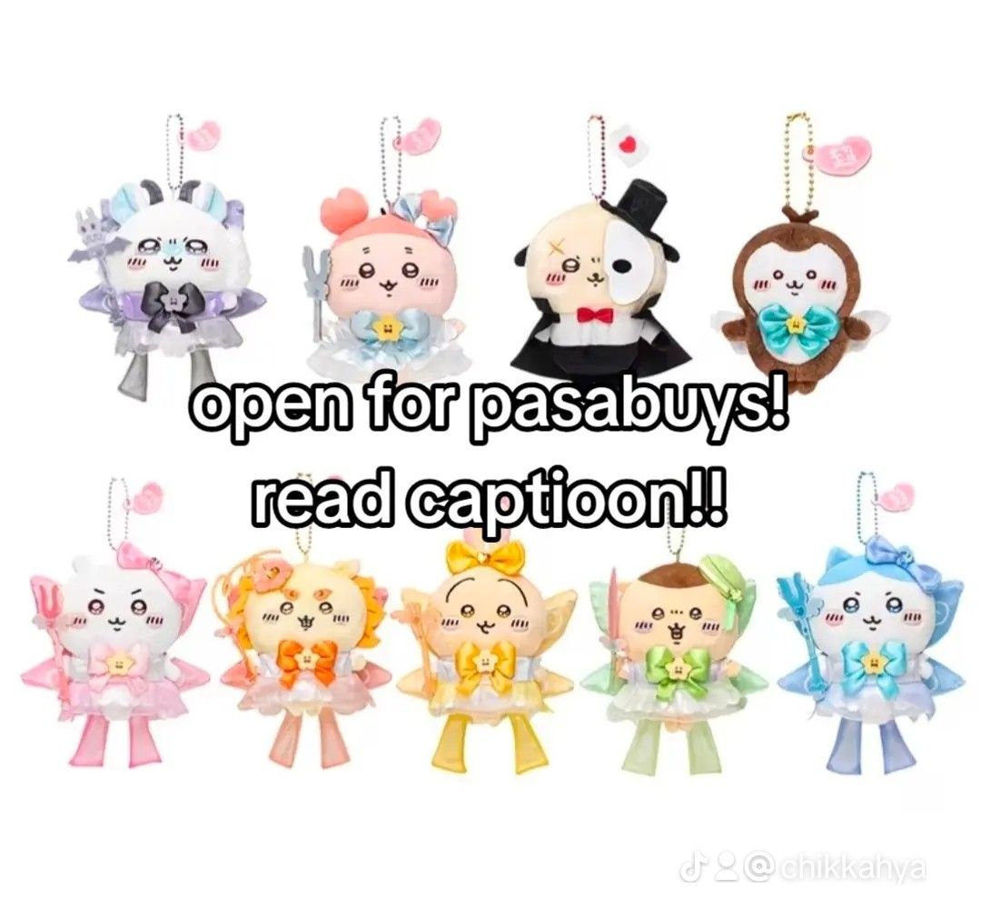Cute Plushie Keychains - Various Designs Available (Category: Plushies & Soft Toys) located in Manila. Submitted by gentle.hyacinth (Listing ID 1463965683, Image 1). Description: CHIKKAWA PLUSHIES FOR PASABUY! ALL FROM JAPAN! eta is around one and a half month. PM FOR PRICES!.