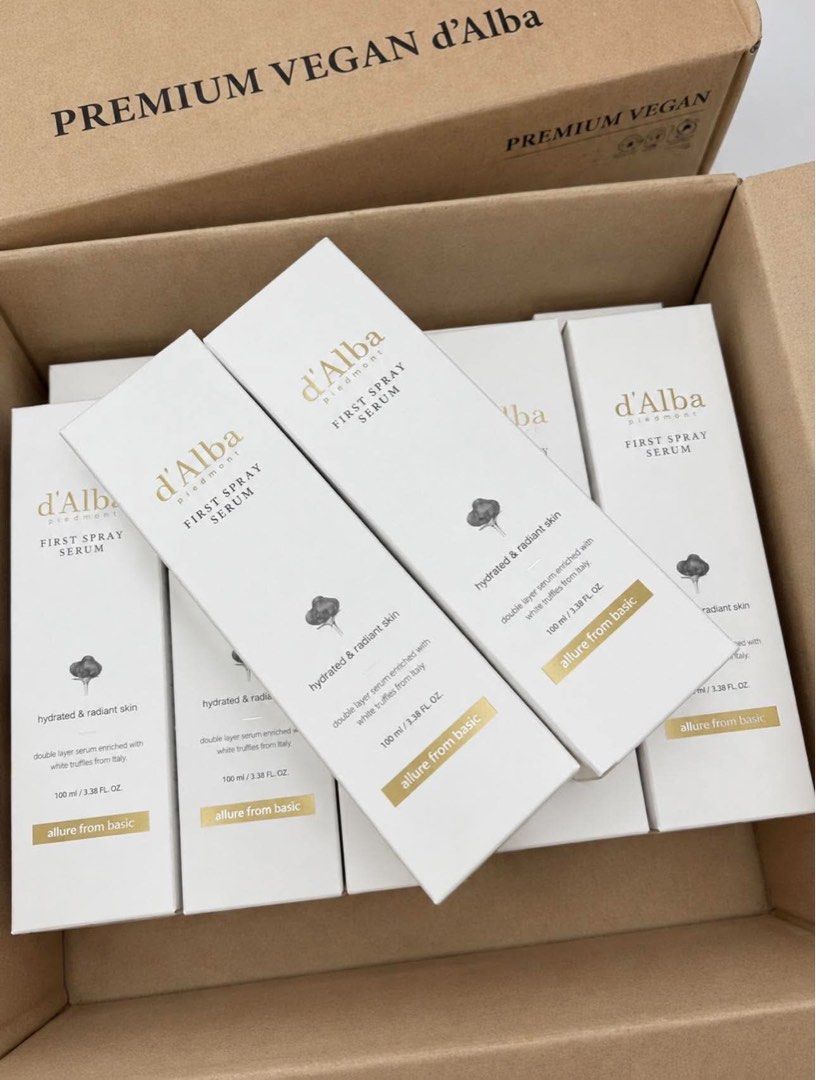 d’Alba First Spray Serum (Category: Face Care) located in San Jose del Monte. Submitted by yumiii24 (Listing ID 1464068365, Image 1). Description: d’Alba First Spray Serum ₱680 only ₱550 min 5.