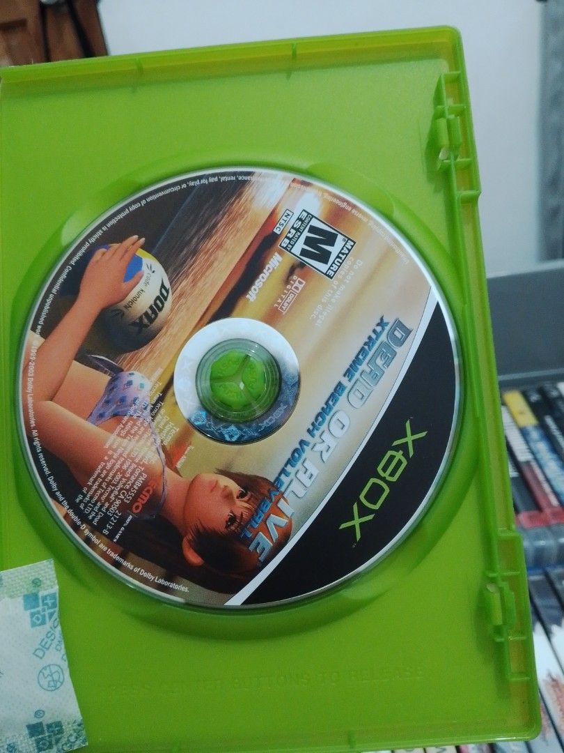 Dead or Alive Xtreme Beach Volleyball Xbox Game (Category: Xbox) located in Manila. Submitted by coolowl-156047 (Listing ID 1464030969, Image 2). Description: - Original Xbox Game: Dead or Alive Xtreme Beach Volleyball - Version: NTSC - Condition: Game disc and case included - Genre: Sports / Beach Volleyball - Ideal for: Collectors and fans of the Dead or Alive series.