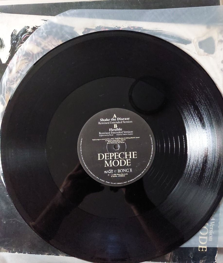 Depeche Mode Shake the Disease Extended Version Vinyl Record (Category: Vinyls) located in Quezon City. Submitted by safefish_95f205 (Listing ID 1464132636, Image 2). Description: - Depeche Mode 'Shake the Disease' vinyl - Features the extended version - Original cover art included - Outer sleeve shows some wear - A must-have for Depeche Mode collectors.