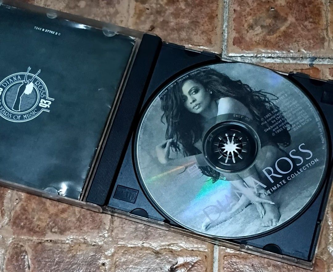 Diana Ross The Ultimate Collection CD (Category: CDs & DVDs) located in Quezon City. Submitted by dancatz (Listing ID 1464065846, Image 2). Description: □ P 200.00 - Diana Ross 'The Ultimate Collection' CD - Features 20 of her biggest hits - Includes iconic songs like 'Where Did Our Love Go', 'Baby Love', and 'Upside Down' - Released in 1993 - Perfect compilation for any Diana Ross fan LFB Seller's location : Brgy. Sta. Teresita Quezon City Pleas