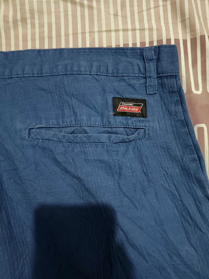 Dickies Blue Cotton Cargo Shorts Size 36 (Category: Shorts) located in Manila. Submitted by dyastenthrift (Listing ID 1464039864, Image 2). Description: - Blue Dickies shorts - Made from 100% cotton size: 36x22 - Cargo pocket on left leg - Two back pockets - Two front pockets - Button and zip closure - Ideal for casual wear.