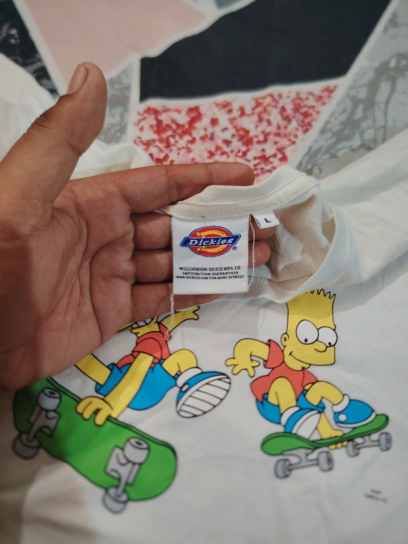 DICKIES x SIMPSONS T SHIRT (Category: Activewear) located in San Fernando. Submitted by vincentgomez (Listing ID 1463955967, Image 3). Description: DICKIES x SIMPSONS T SHIRT -Large on tag -22x29 -Complete tags -Excellent Condition La Union 📍.