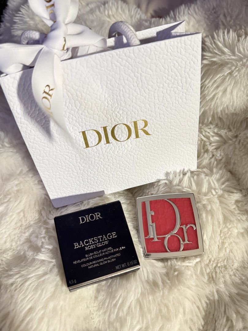 Dior Backstage Rosy Glow Blush in Guava (Category: Makeup) located in Quezon City. Submitted by micavllrl (Listing ID 1463993364, Image 1). Description: - Dior Backstage Rosy Glow blush - Shade: 108 Guava (NEW LATEST SHADE) COMPLETE INCLUSION WITH BOX & PAPERBAG 🩷✨.