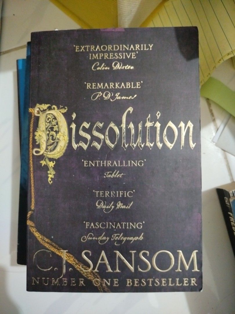Dissolution by CJ Sansom (Category: Storybooks) located in Cebu City. Submitted by oldestdr999m (Listing ID 1464022450, Image 1). Description: RFS: Decluttering! MOP: GCash & Maribank.