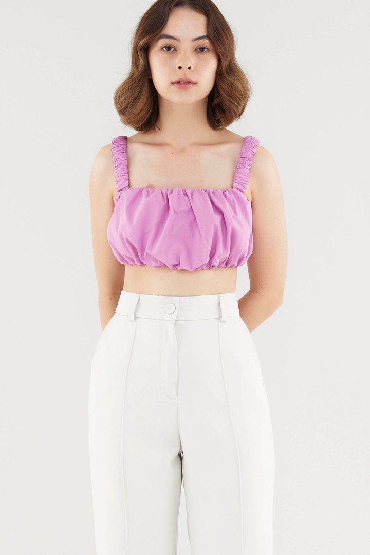 Editor’s Market Pink Bubble Crop Top (Category: Sleeveless) located in Tarlac. Submitted by samdeclutters_ (Listing ID 1463979456, Image 3). Description: - Size: M - Fabric: Crisp Cotton - Never used, only washed once - RFS: Pink is not my color 🥲.