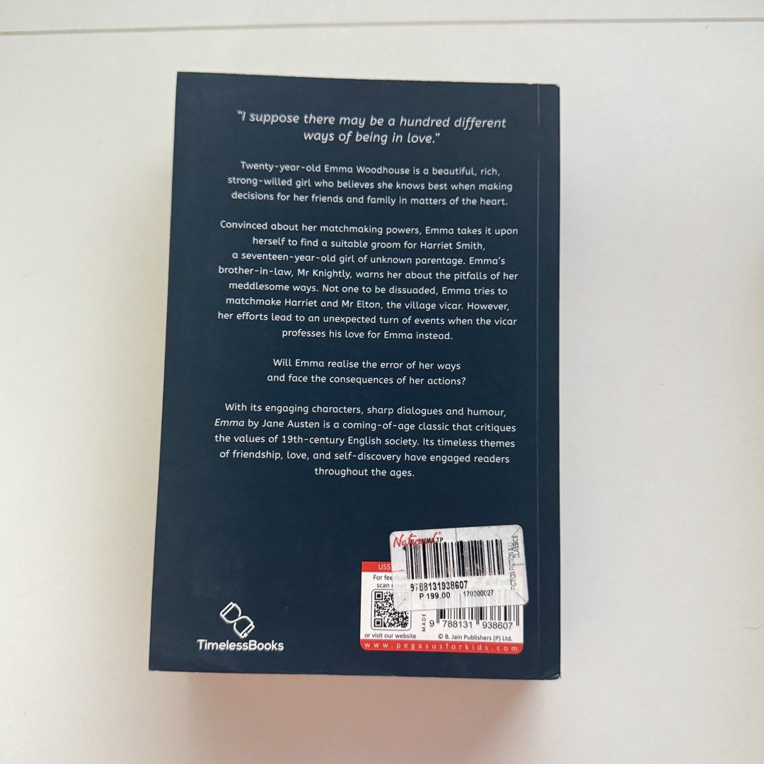 Emma by Jane Austen (Category: Storybooks) located in Bulacan. Submitted by pgrdrei (Listing ID 1464055741, Image 2). Description: - has tabs on it (can be removed) - bought last year MIBF (nbs) - payment first.