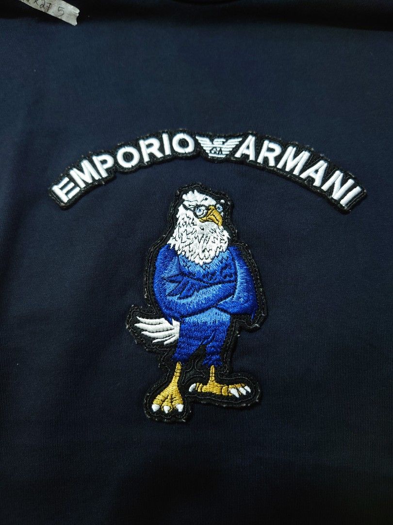 Emporio Armani tshirt thrift (Category: Tshirts & Polo Shirts ) located in Paranaque City. Submitted by emzeicool48572 (Listing ID 1464007207, Image 3). Description: Size: Medium to Large (22.5x28 inch) Material: Heavy Cotton Color: Navy Blue color rate: 9.5/10 Condition: 9.5/10 📍Tambo Paranaque 💸Payment: Pay Maya only 📦🚚 Delivery: Lalamove or j&t (order mo book mo) No return policy Buy at your own risk Don't expect too much from this product